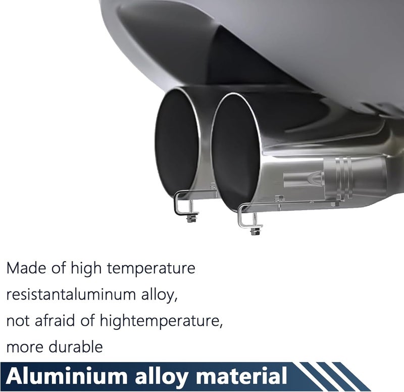 Aorplim Turbo Whistle for Exhaust Pipe 2 PCS, Car Turbo Exhaust Whistle, XL Size Aluminum Alloy Universal Turbo Sound Exhaust Muffler Pipe Whistle Car Roar Maker (Silver #XL) - Image 5